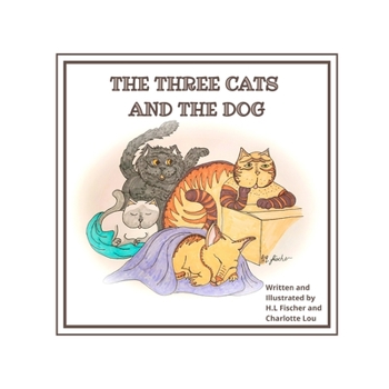 Paperback The three cats and the dog Book