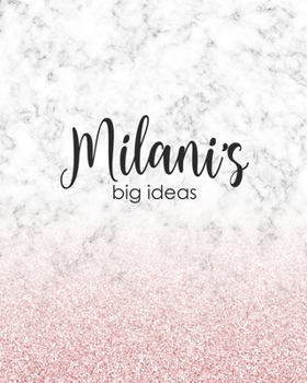 Milani's Big Ideas: Personalized Notebook - 8x10 Lined Women's Journal