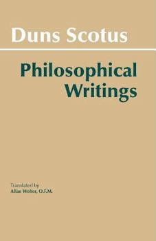 Paperback Duns Scotus: Philosophical Writings Book