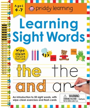 Spiral-bound Wipe Clean: Learning Sight Words: Includes a Wipe-Clean Pen and Flash Cards! Book