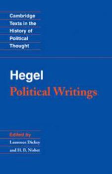 Electronics Hegel: Political Writings Book