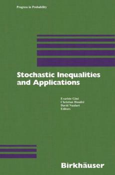 Hardcover Stochastic Inequalities and Applications Book