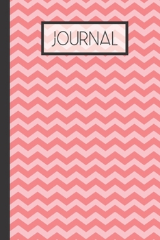 Paperback Journal: Winter Pink Chevron Lined 120 Page Journal (6"x 9") Book