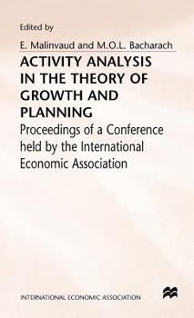 Hardcover Activity Analysis in the Theory of Growth and Planning Book