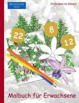 Paperback Brockhausen Buch - Malbuch für Erwachsene: Orchideen im Advent [German] Book