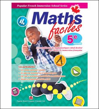 Paperback Popular French Immersion School Series: Maths faciles Grade 5 [French] Book