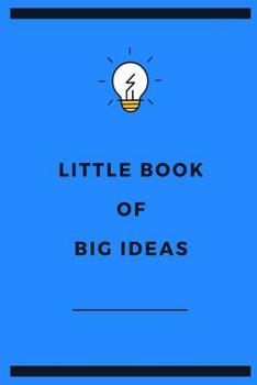 Little Book of Big Ideas: Blue light bulb slogan lined notebook jotter