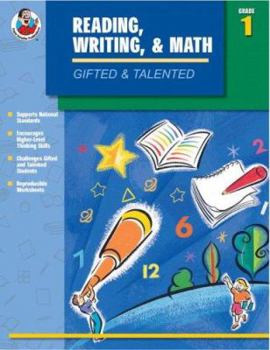 Paperback Gifted & Talented Reading, Writing, and Math, Grade 1 Book