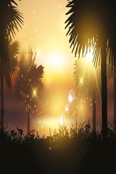 Palms in the morning sun: Graph Paper Notebook with 120 pages 6x9 perfect as math book, sketchbook, workbook for romantic summer 120 Pages