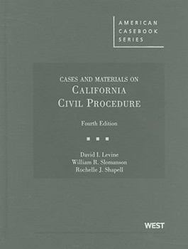 Hardcover Cases and Materials on California Civil Procedure Book