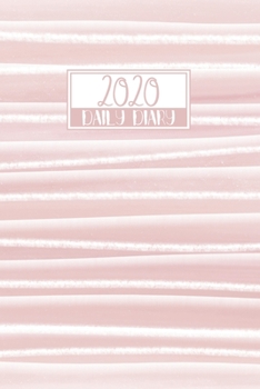 2020 Daily Diary: A5 Day on a Page to View Full DO1P Planner Lined Writing Journal | Simple Pastel Pink with White Stripes Cover (2020 Daily Diaries)