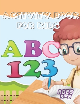 Paperback Activity book for kids: Draw graphics, write alphabets, numbers and color drawings. Book