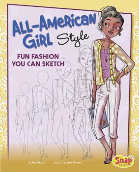 Hardcover All-American Girl Style: Fun Fashions You Can Sketch Book