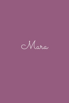 Paperback Mara: notebook with the name on the cover, elegant, discreet, official notebook for notes, dot grid notebook, Book