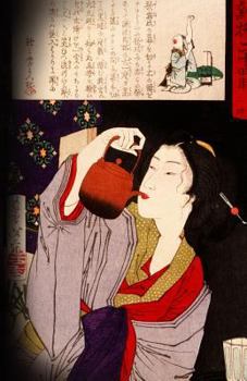 Paperback Journal: Geisha Drinking from Sake Kettle: Japanese Journal, 120 pages, 5.5 x 8.5, Japanese Diary, Soft Cover, Matte Finish Book