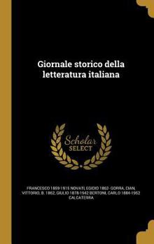 Hardcover Giornale Storico Della Letteratura Italiana [Italian] Book