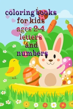 Paperback coloring books for kids ages 2-4 letters and numbers Book