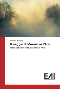 Paperback Il viaggio di Mazaris nell'Ade [Italian] Book