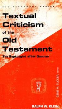 Paperback Textual Criticism of the Old Testament: The Septuagint After Qumran Book