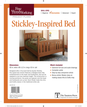 Misc. Supplies Fine Woodworking's Stickley-Inspired Bed Plan Book