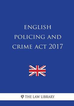 Paperback English Policing and Crime Act 2017 Book