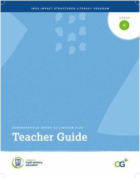 Spiral-bound Comprehensive Orton-Gillingham Plus Teacher's Guide K Book