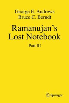 Hardcover Ramanujan's Lost Notebook: Part III Book
