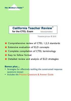 Paperback California Teacher Review (Extended Edition): for the CTEL Exam Book