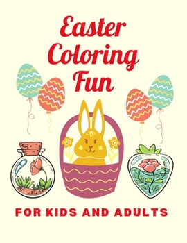 Paperback Easter Coloring Fun: Exciting Drawings for Creative Kids and Adults. Large Size Workbook 8.5"x11". Soft cover in glossy finish. Contains 34 Book