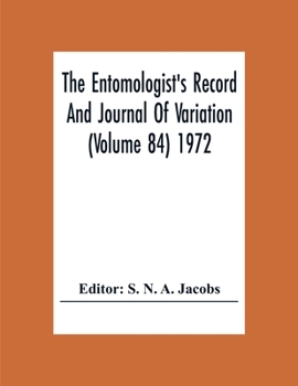 Paperback The Entomologist'S Record And Journal Of Variation (Volume 84) 1972 Book