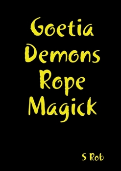 Paperback Goetia Demons Rope Magick Book