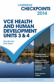 Paperback Cambridge Checkpoints VCE Health and Human Development Units 3 and 4 2014 Book