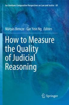 Paperback How to Measure the Quality of Judicial Reasoning Book