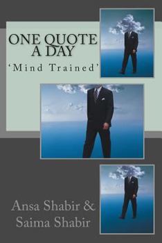 Paperback One Quote A Day: 'Mind Trained' Book