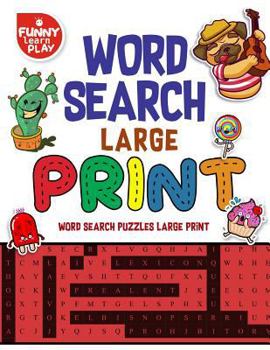 Paperback Word Search Large Print Game, Fun Game for Kids and Adults: Word Search Puzzles Large Print, Elevating Brain Skills, Entertainment for Kids & Elders [Large Print] Book