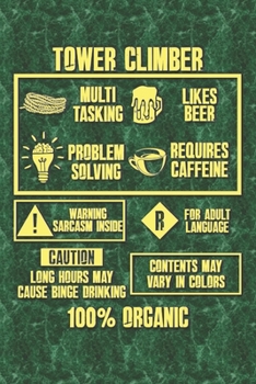 Tower Climber Dot Grid: 6 x 9 Journal