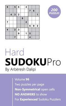 Paperback Hard Sudoku Pro: Book for Experienced Puzzlers (200 puzzles) Vol. 96 Book