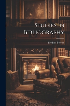 Paperback Studies In Bibliography Book