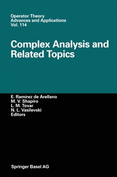 Hardcover Complex Analysis and Related Topics Book