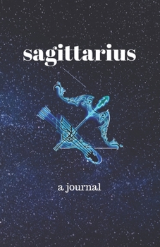 Sagittarius Journal: Portable, blank, college ruled journal.  Good for notes, diary, fitness, sketching and any tracking (5.5 inches x 8.5 inches 100 pages)