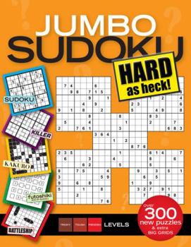 Paperback Jumbo Sudoku, Hard as Heck! Book