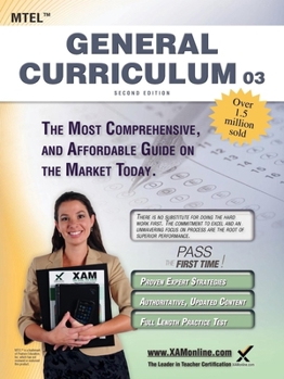 Paperback MTEL General Curriculum 03 Teacher Certification Study Guide Test Prep Book