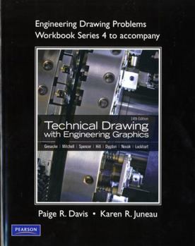 Paperback Engineering Drawing Problems Workbook Series 4 for Technical Drawing with Engineering Graphics Book