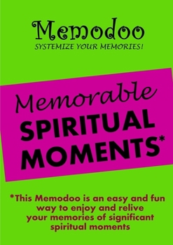 Paperback Memodoo Memorable Spiritual Moments Book