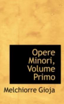 Paperback Opere Minori, Volume Primo Book