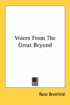 Paperback Voices From The Great Beyond Book