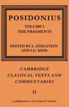 Hardcover Posidonius: Volume 1, the Fragments Book