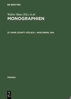 Hardcover Monographien, 21, Dane County Kölsch - Wisconsin, USA [German] Book