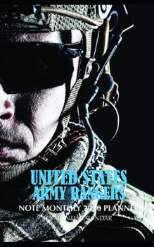 Paperback United States Army Rangers Note Monthly 2020 Planner 12 Month Calendar Book