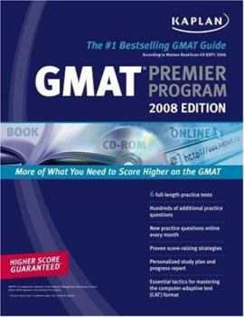 Paperback Kaplan GMAT 2008 Premier Program (W/ CD-ROM) Book